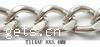 Twist ovale Einsenkette, Eisen, plattiert, keine, frei von Blei & Kadmium, 7x9x2mm, 100m/Strang, verkauft von Strang